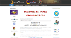 Desktop Screenshot of ies.camilojosecela.pozuelodealarcon.educa.madrid.org