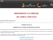 Tablet Screenshot of ies.camilojosecela.pozuelodealarcon.educa.madrid.org